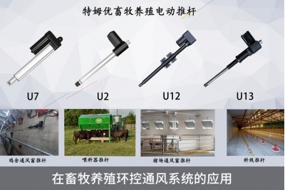 特姆優畜牧養殖電動推桿與通風窗的有效結合